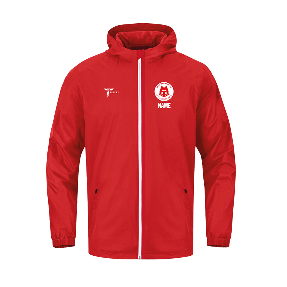 Tridias Windbreaker lang - rot