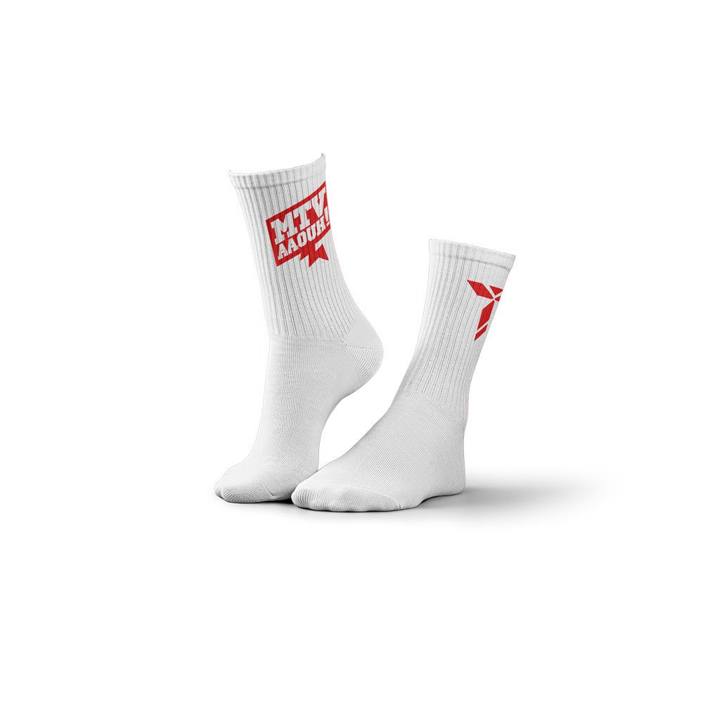 Tridias Sportsocken MTV weiß